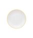 Lot de 6 Assiettes Plates Réutilisables Square 25cm Moutarde-1