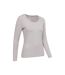 Womens/ladies Keep The Heat Thermal Top Light Beige Mountain Warehouse-4