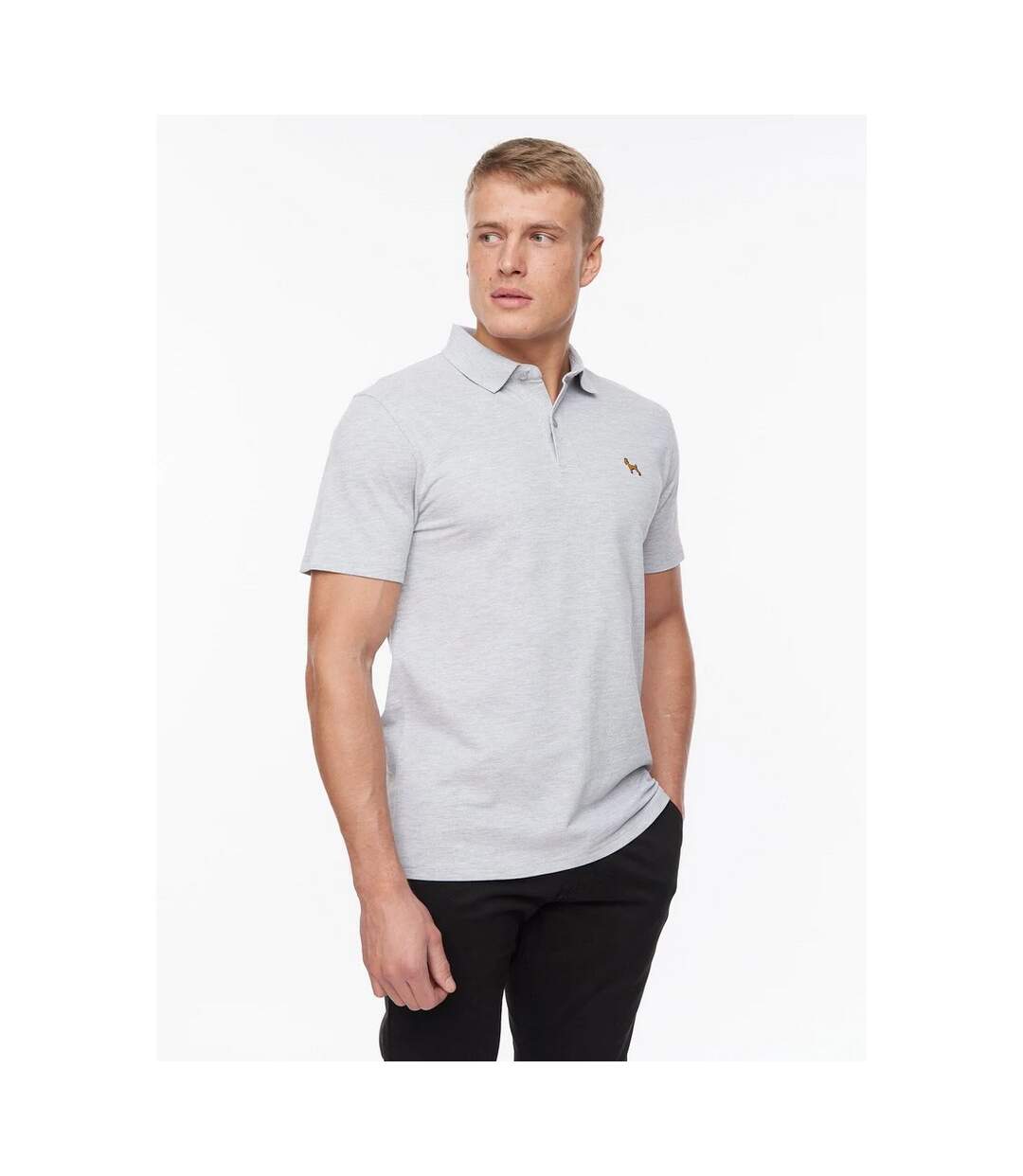 Bewley & Ritch Mens Barden Marl Polo Shirt (Gray)