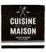Lot de 20 Serviettes en Papier Cuisine 33x33cm Noir-1