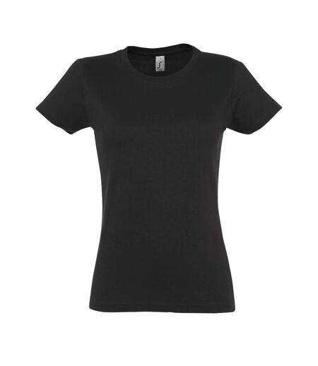 SOLS Womens/Ladies Imperial Heavy Short Sleeve T-Shirt (Dark Grey) - UTPC291