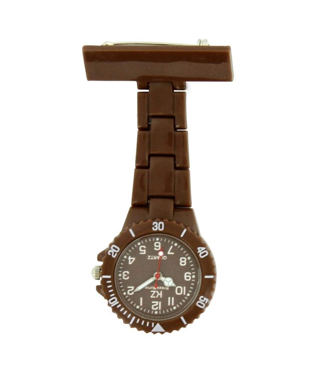 Montre infirmière Plastique Chocolat broche 46