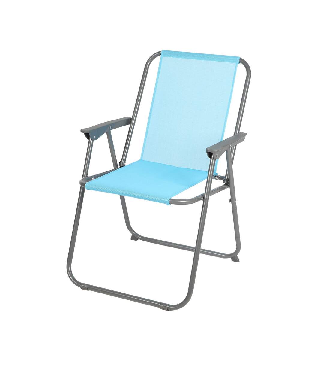 Chaise de camping pliable - Bleu turquoise