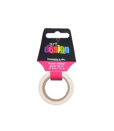 Ruban Adhésif Papier de Riz Père Noël 10m Blanc