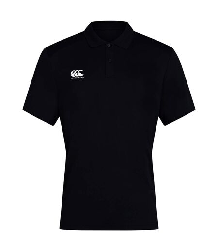 Canterbury Mens Club Dry Polo Shirt (Black)