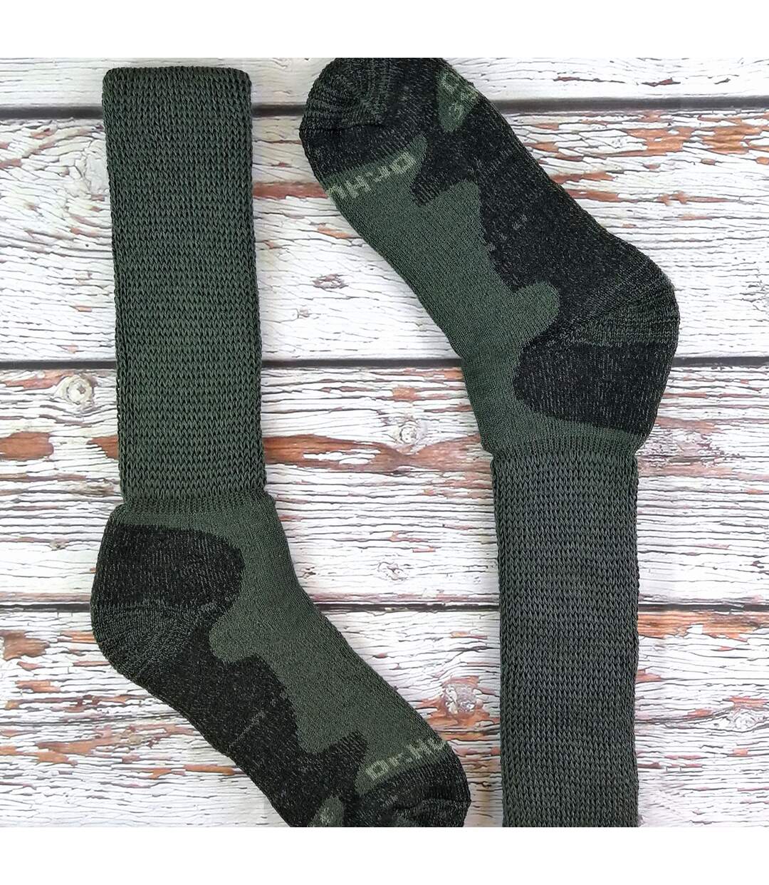Chaussettes Homme Laine Randonnée sans Élastique-3
