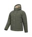 Mens manta padded jacket khaki green Mountain Warehouse