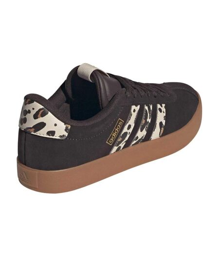 Baskets Vl Court 3.0 Femme Marron Beige Noir Adidas