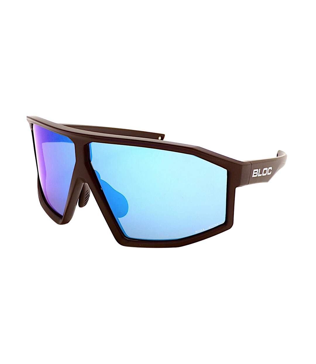 Mens Angled Cycling Sunglasses One Size Blue Bloc-1