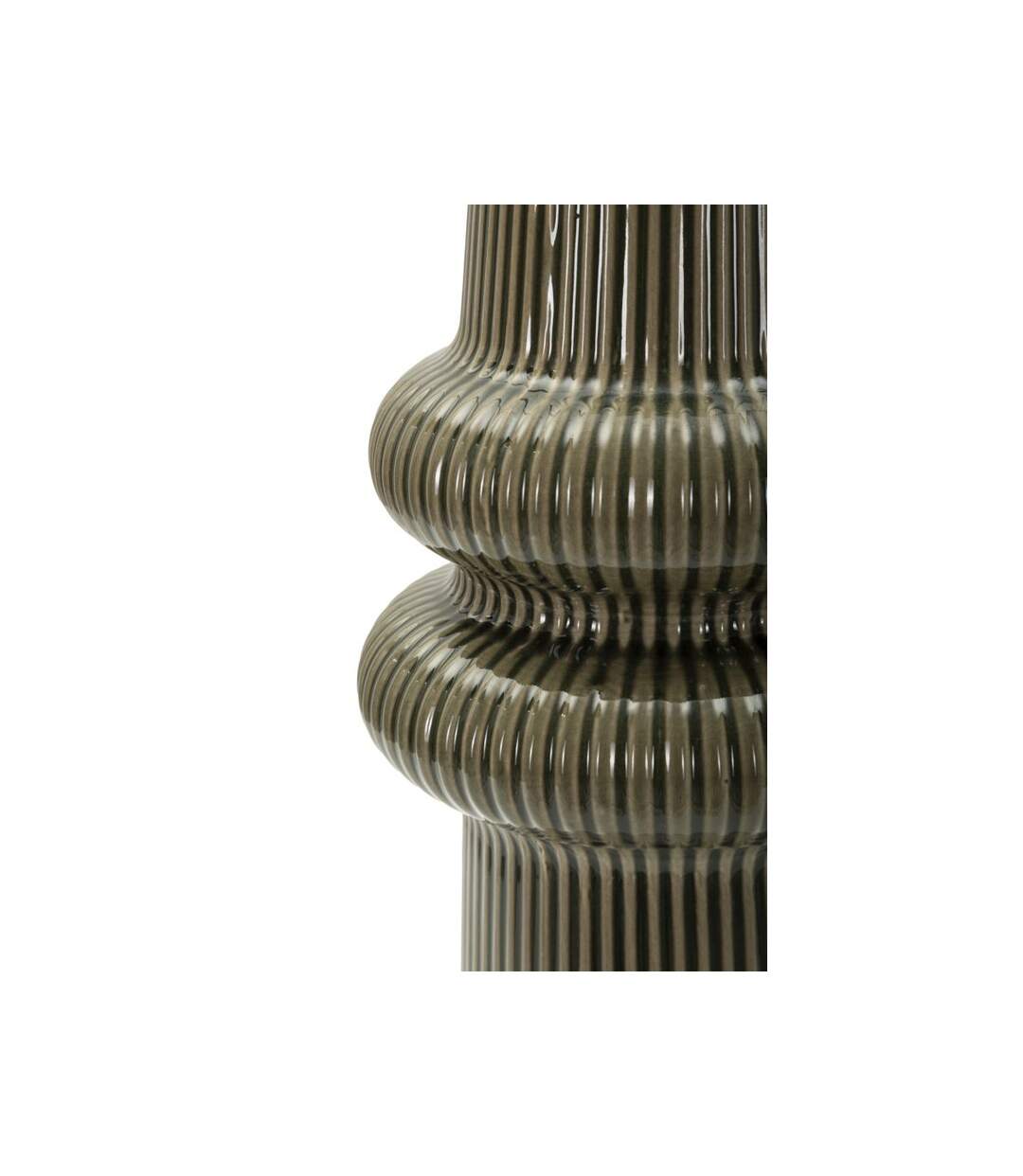 Vase Design en Céramique Armony 36cm Vert-4