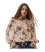 Blouse Motif/style Floral Hallie Femme Crème Rouge Écarlate French Connection-4
