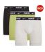 Pack Of 3  Mens Boxer Shorts  Black Green Grey Nike-1