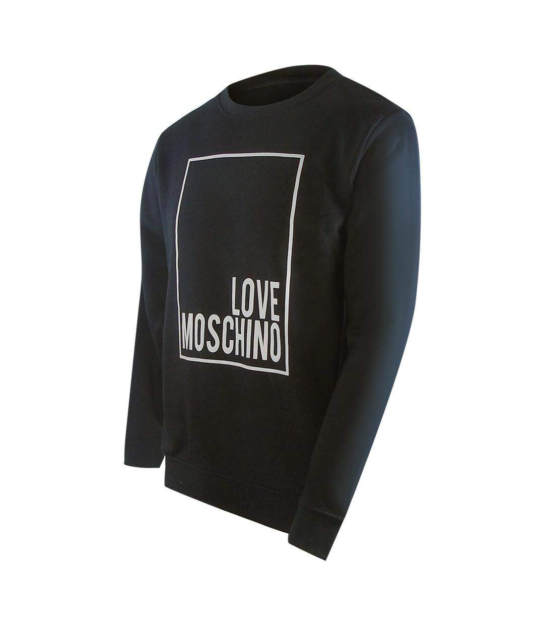 Sweat Motif/style Logo Rectangulaire Homme Noir Love Moschino-3