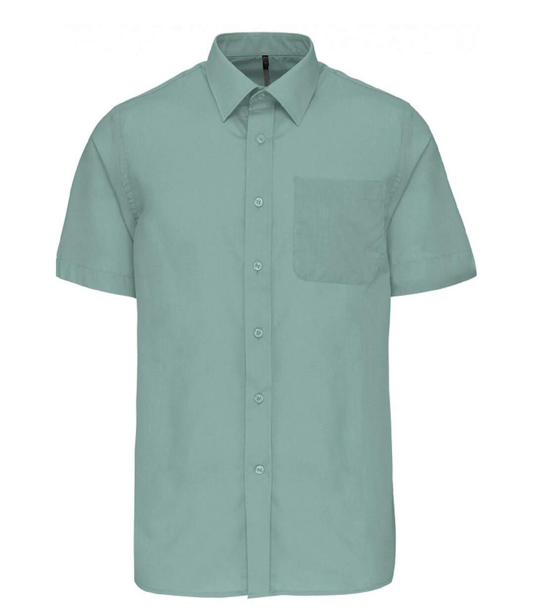 Chemise popeline manches courtes - K551- vert amande - homme