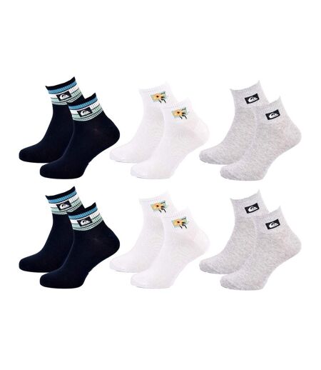 Chaussettes QUIKSILVER QUARTER - Pack de 6