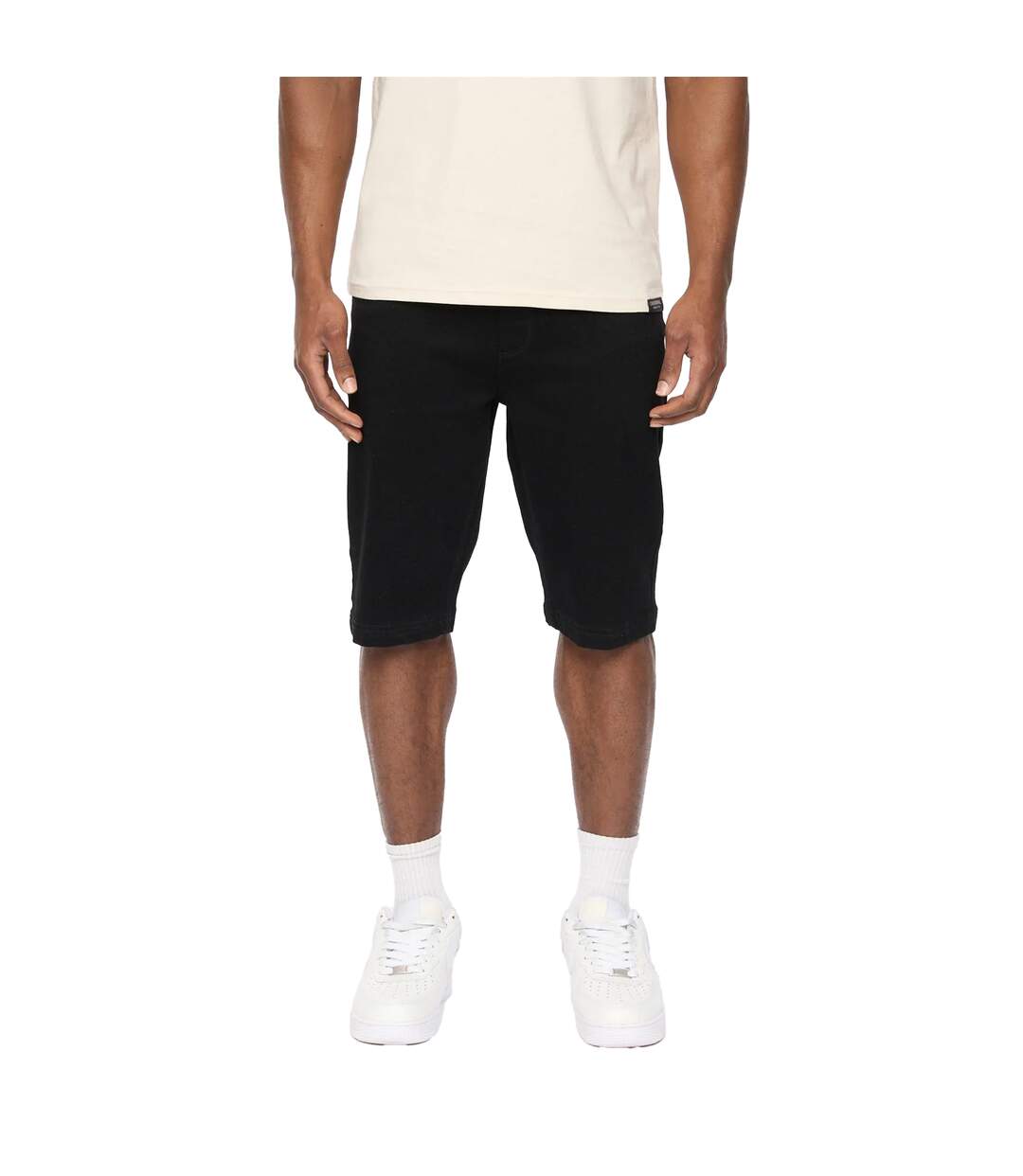 Mens Hammersmith Denim Shorts Black Wash Crosshatch-2