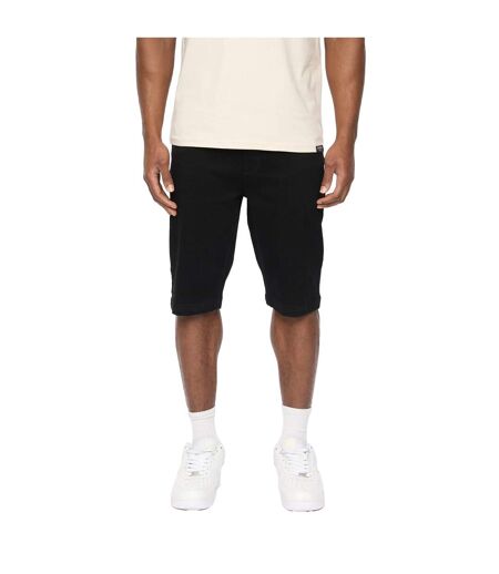Mens Hammersmith Denim Shorts Black Wash Crosshatch