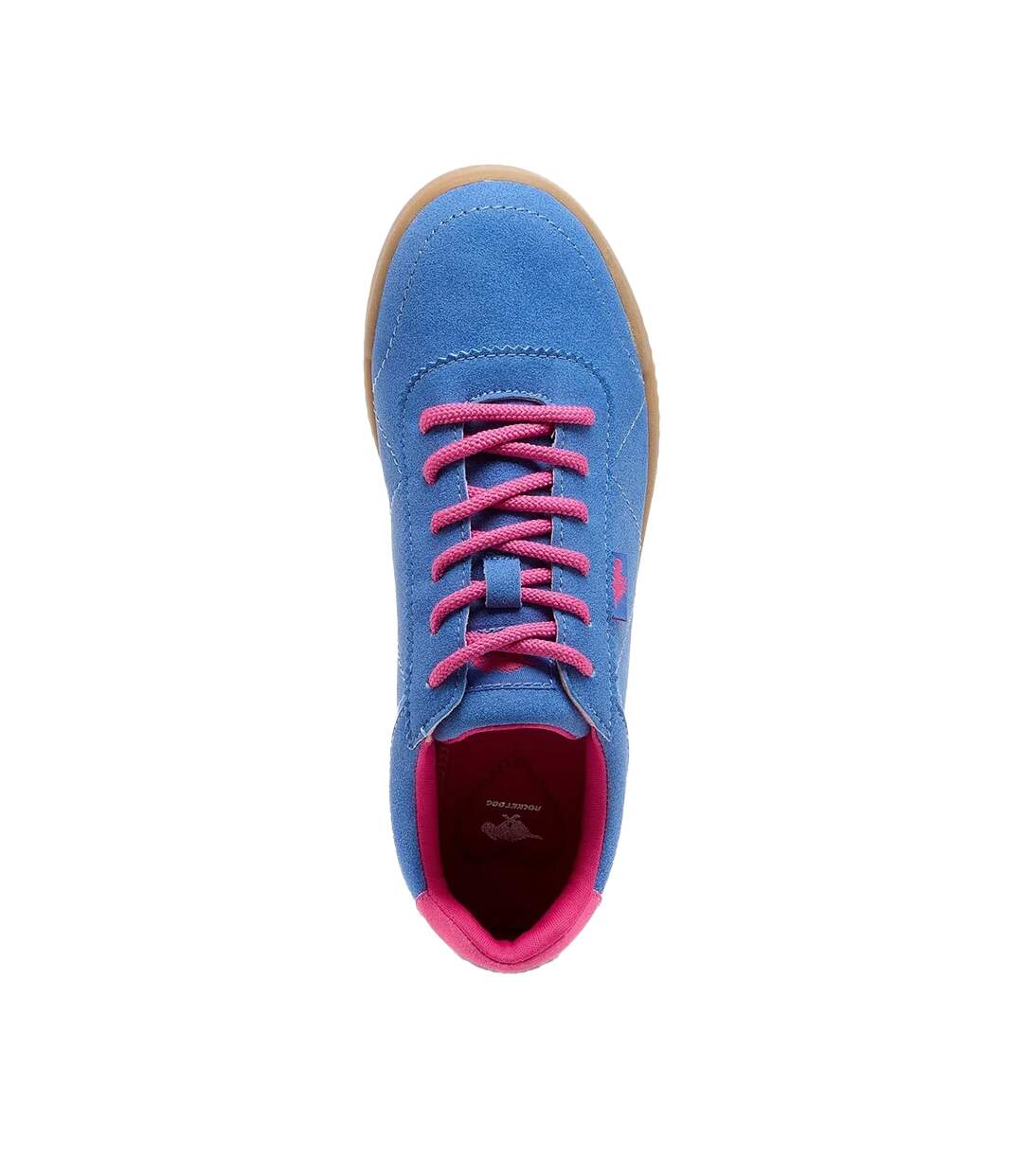 Womens/ladies Bertie Pella Trainers Blue Rocket Dog-4