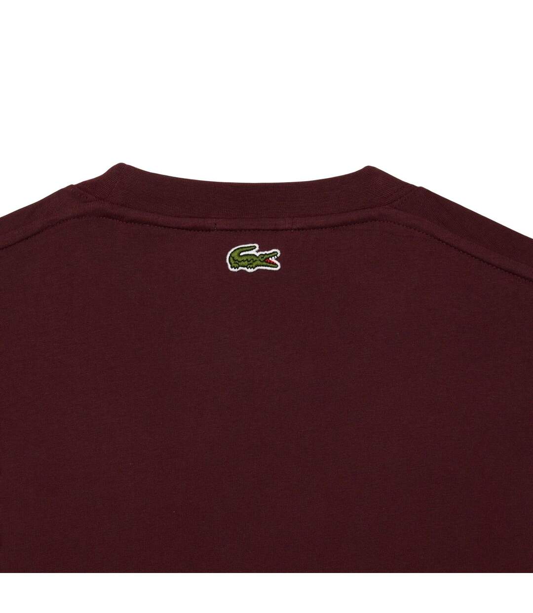 T-shirt Style Signature Adulte Rouge Bordeaux Lacoste-4