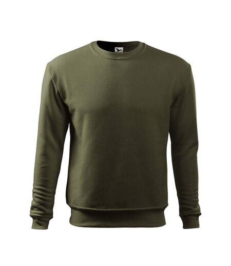 Sweat Essential Homme Vert Kaki Malfini
