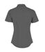 Chemise À Manches Courtes En Popeline Taillée, Femmes/dames Gris Foncé Kustom Kit-2