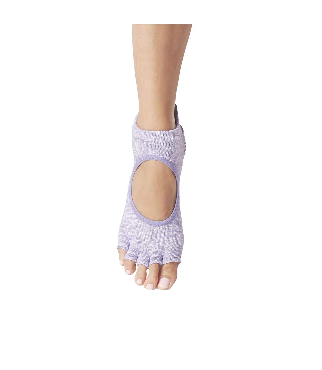 Chaussettes à demi-orteils antidérapantes bellarina femme violet Toesox-3