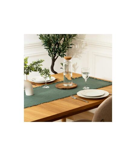Chemin de Table Maha 38x140cm Vert Céladon