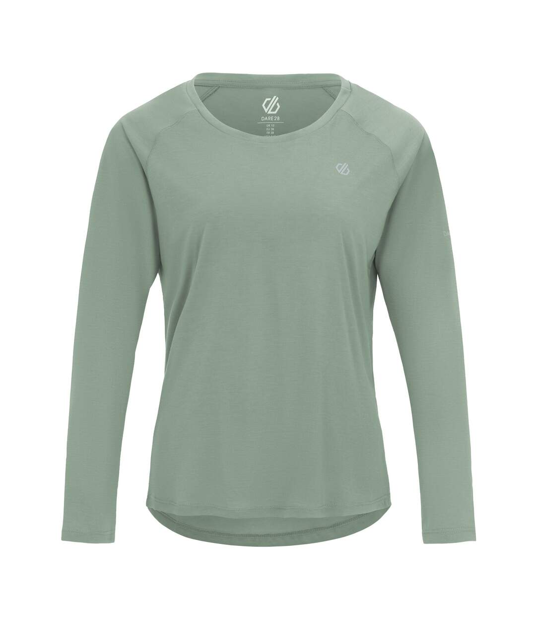 Womens/ladies Serenity Long-sleeved T-shirt Glacier Green Dare 2B-1