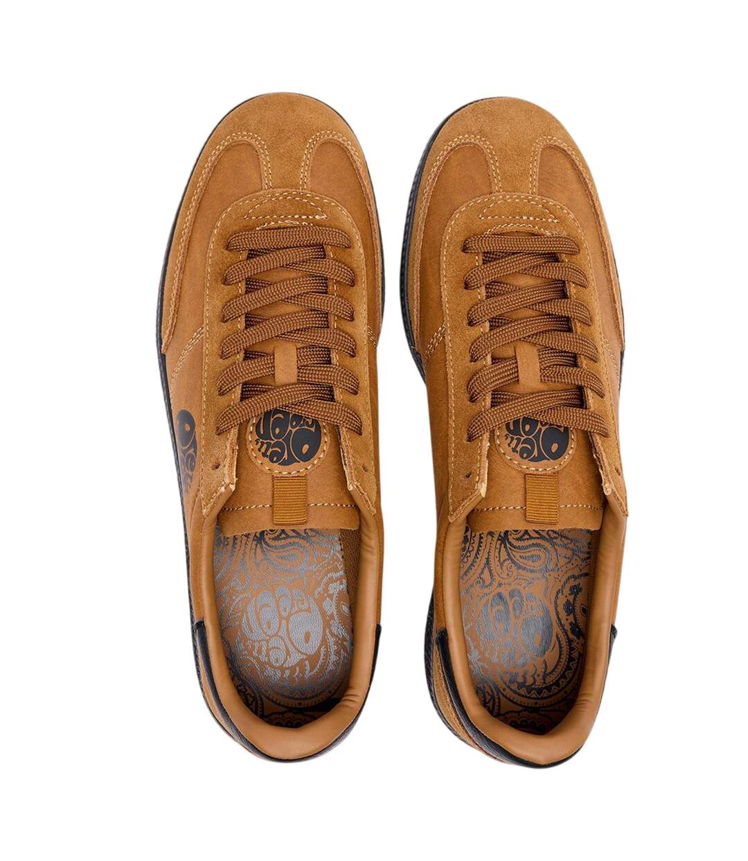 Baskets Ramblas G25 Homme Marron Jaune Pretty Green-3
