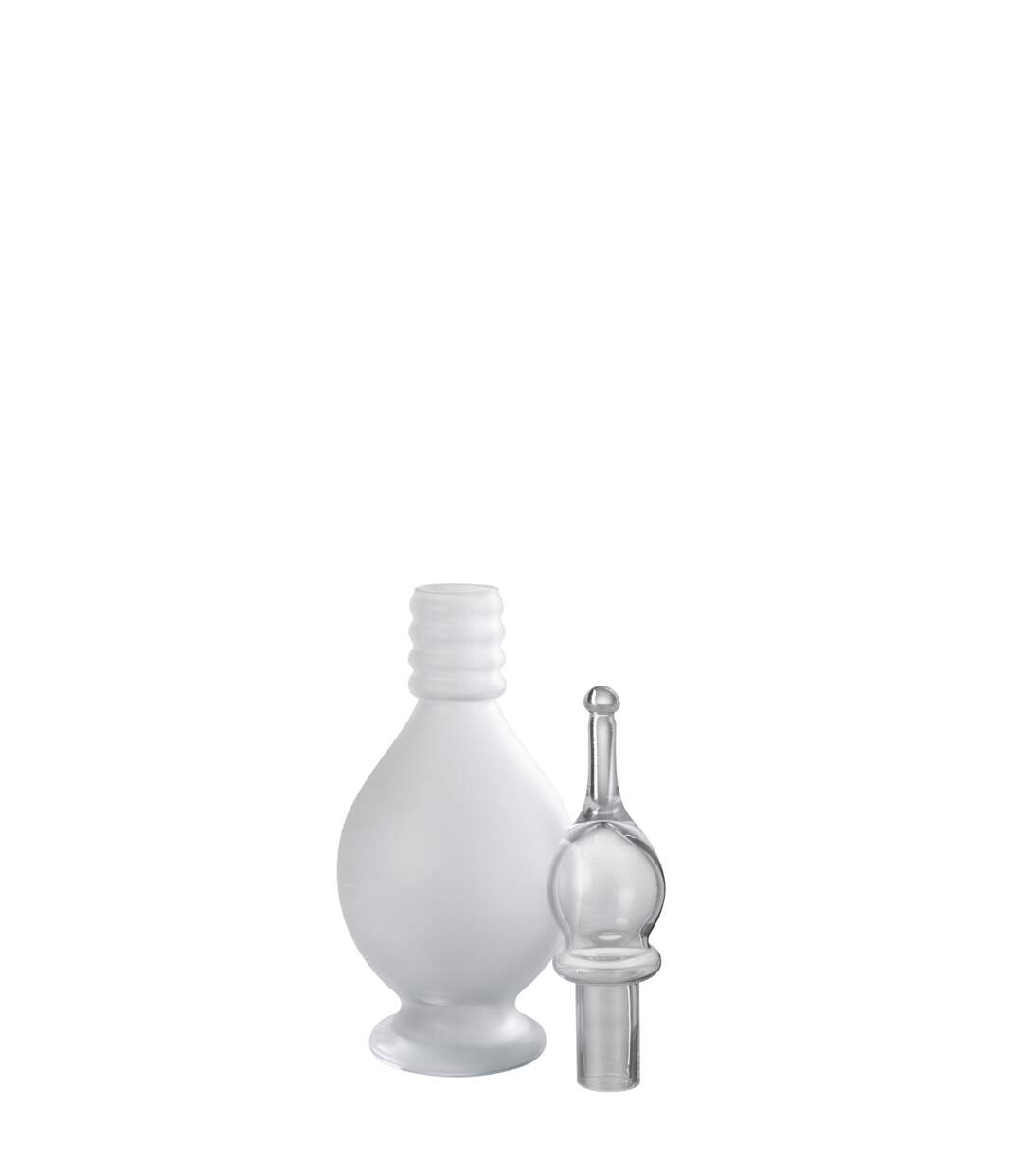 Vase Bouchon Fiole en Verre Jo 40cm Transparent-2