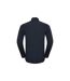Russell Collection Mens Long Sleeve Poly-Cotton Easy Care Tailored Poplin Shirt (French Navy) - UTBC1018