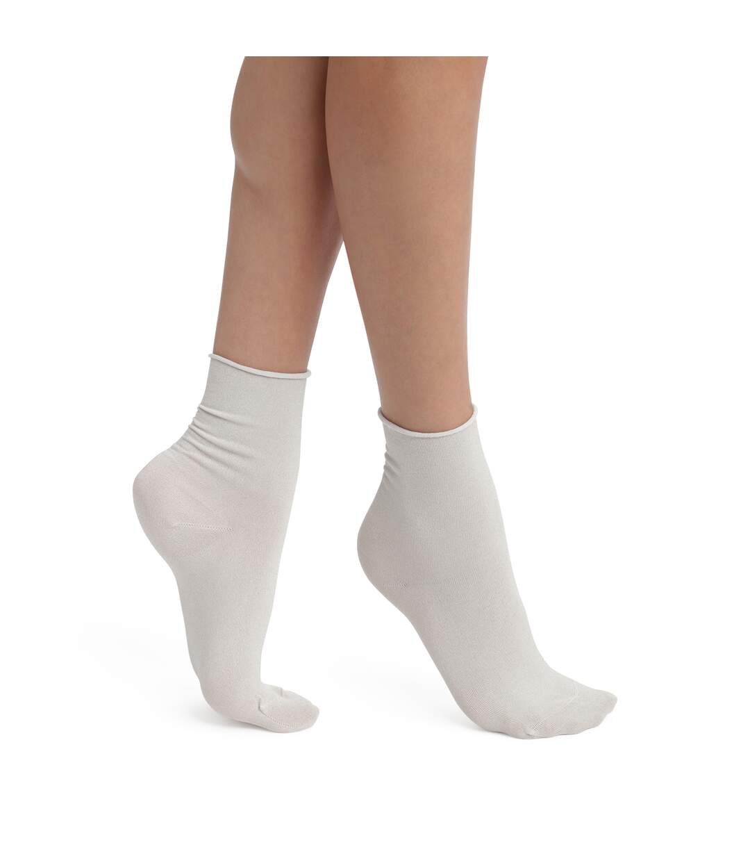 Lot de 2 paires de mi-chaussettes coton Mode-1