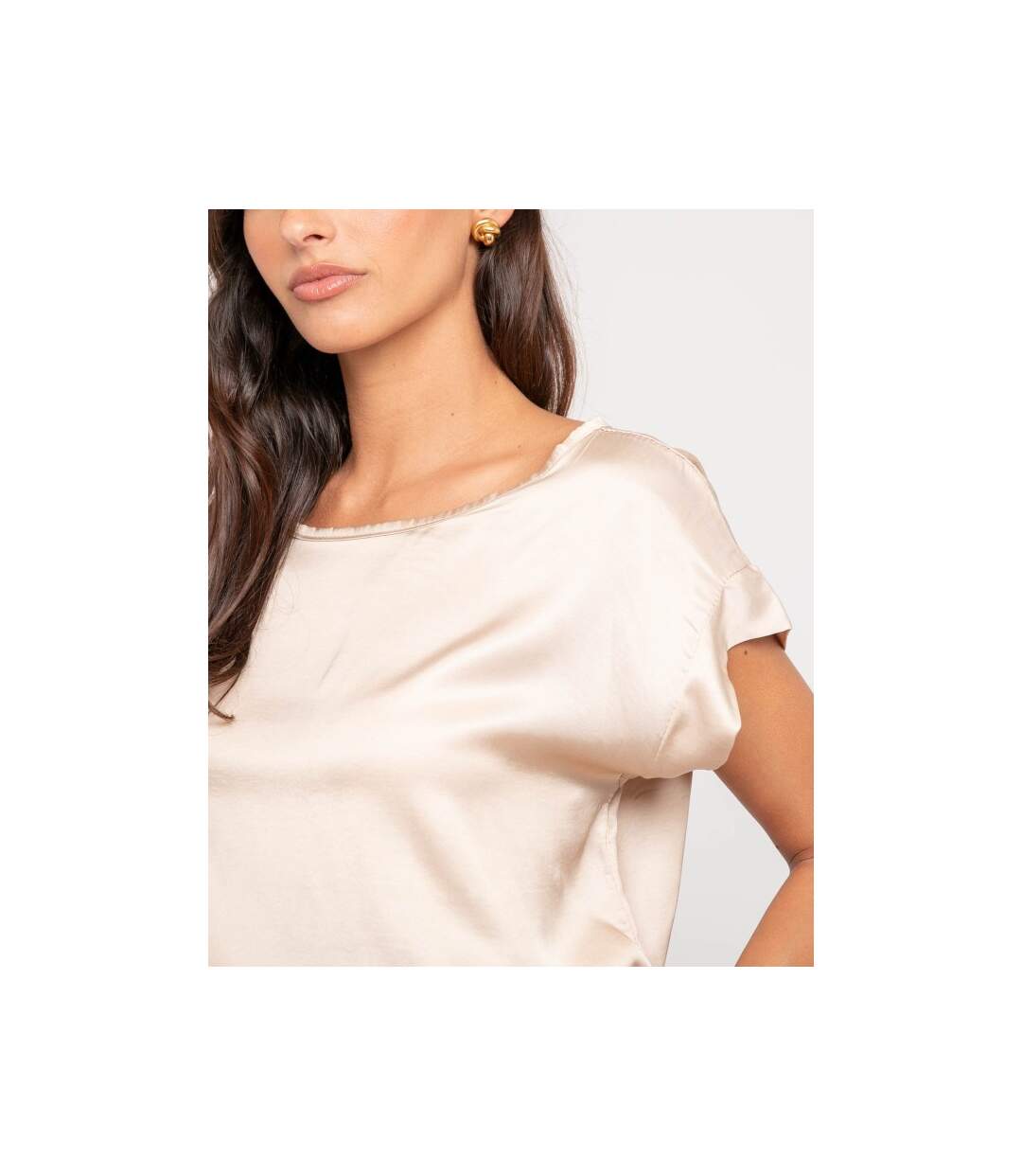 Top effet satin FRIDOLE - Dona X Lisa-3