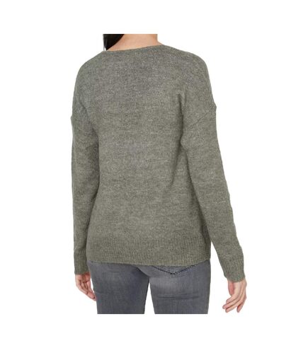 Pull vert femme Jacqueline de Yong Elanora L/S V-Neck