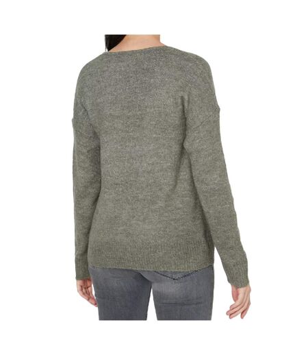 Pull vert femme Jacqueline de Yong Elanora L/S V-Neck