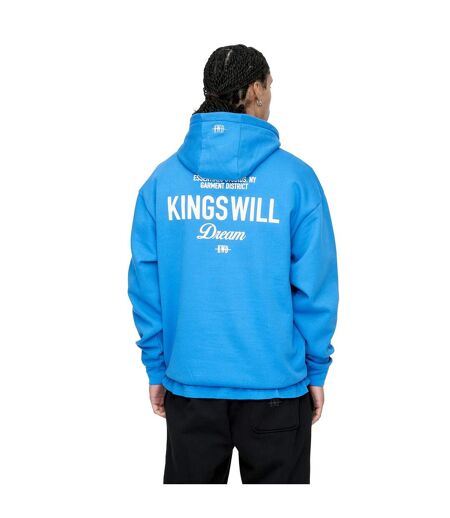 Mens Studio Garment District Back Print Hoodie Blue Kings Will Dream