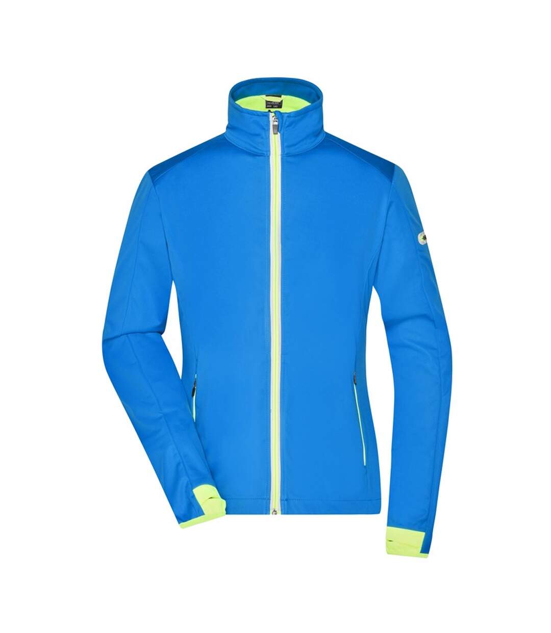 Veste Softshell Femme Jaune Vif Bleu Vif James And Nicholson-1