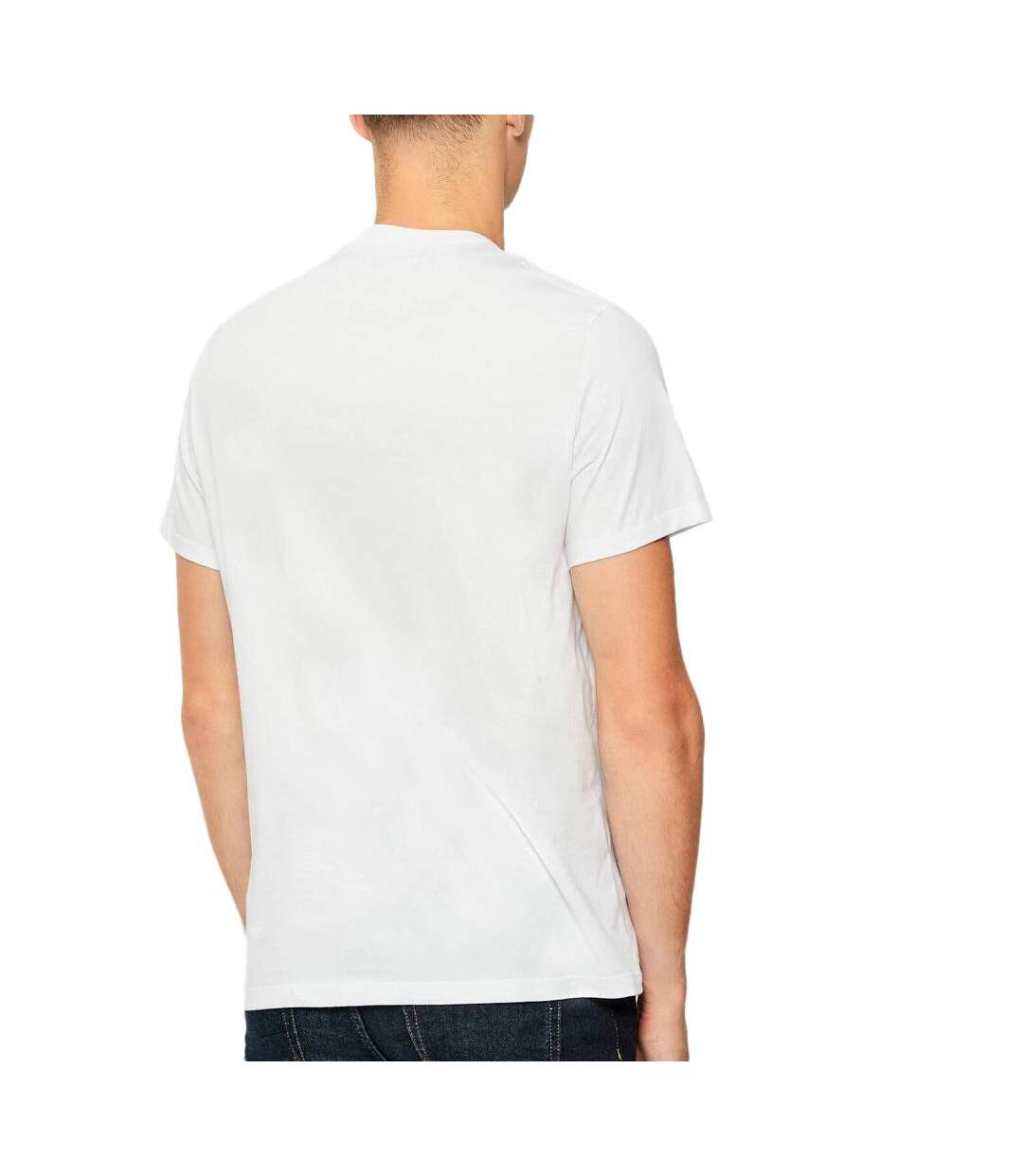 T-Shirt blanc/rouge homme calvin klein jeans 30s-2