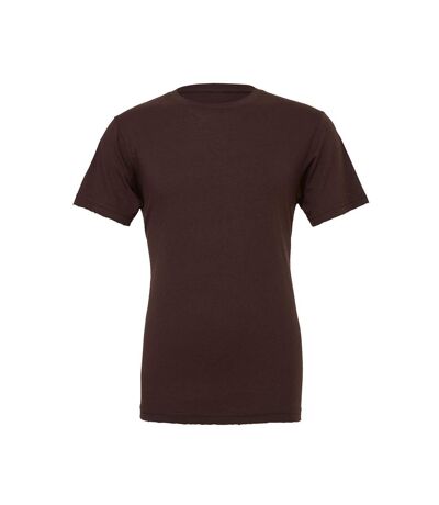 Adults unisex crew neck t-shirt brown Bella + Canvas