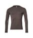 T-shirt Manches Longues Crossover Homme Anthracite Foncé Mascot-1