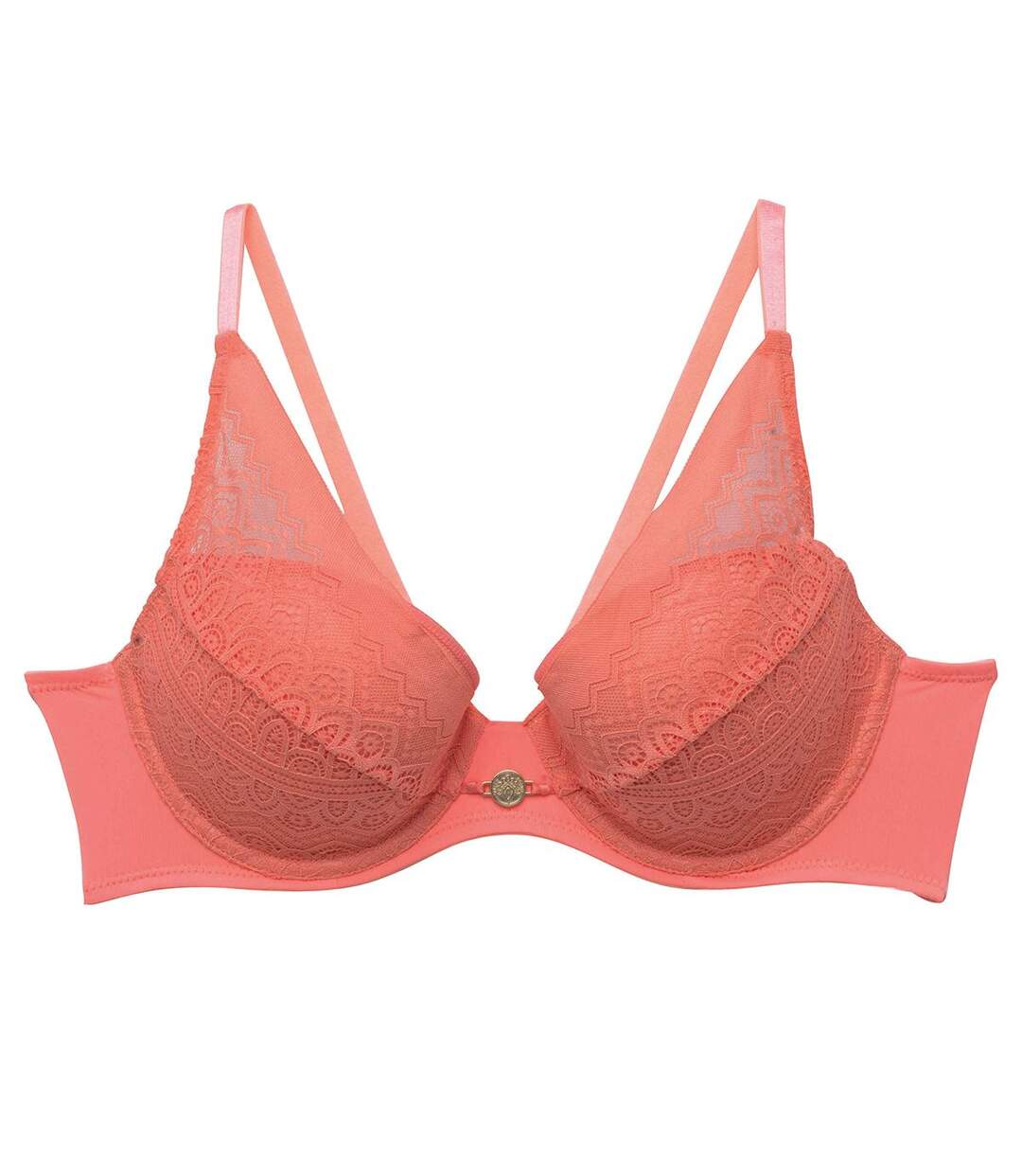 Soutien-gorge ampliforme coque moulée rose Gaufrette