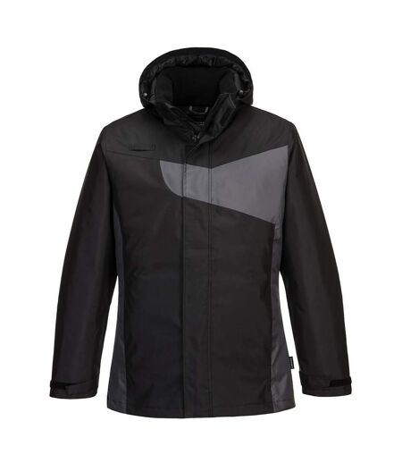 Portwest Mens PW2 Winter Jacket (Black/Zoom Grey) - UTPW1050