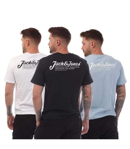T-shirts Beau Footprint Homme Blanc Noir Bleu Jack And Jones