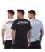 T-shirts Beau Footprint Homme Blanc Noir Bleu Jack And Jones-2
