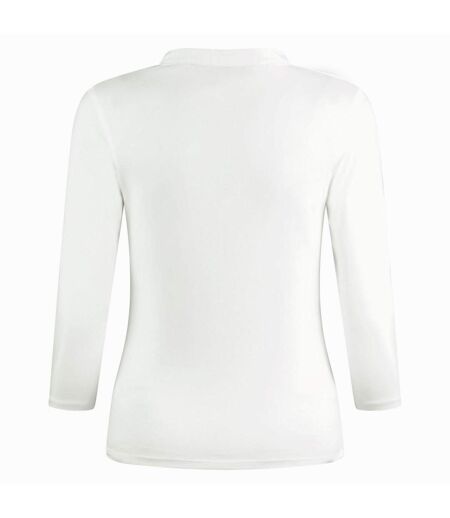 Kustom Kit Womens/Ladies Mandarin Collar Regular Top (White) - UTBC5171