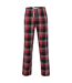 Skinnifit - Pantalon de pyjama en tartan - Homme (Rouge / bleu marine) - UTRW6023