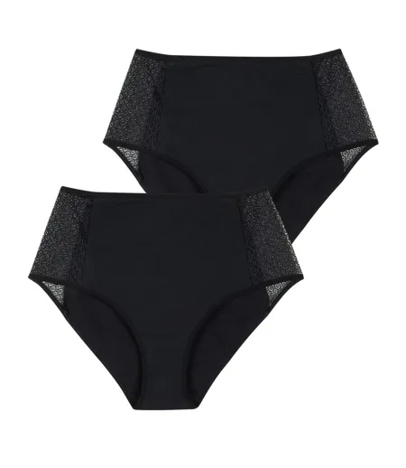 Lot de 2 culottes midi pour fuites urinaires femme Athena