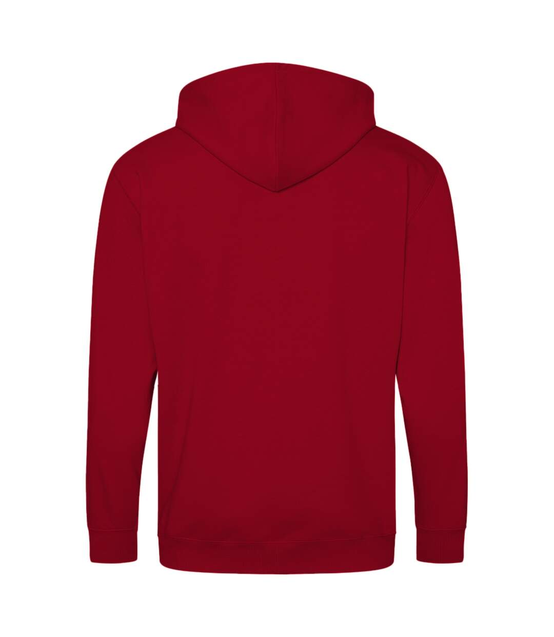 Sweatshirt à capuche et fermeture zippée homme rouge feu Awdis