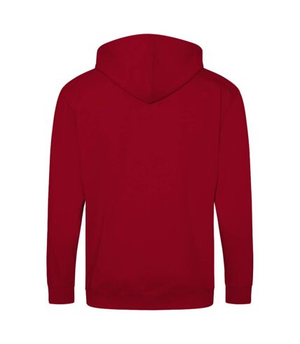 Awdis - Sweatshirt à capuche et fermeture zippée - Homme (Rouge feu) - UTRW180