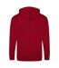 Awdis Plain Mens Hooded Sweatshirt / Hoodie / Zoodie (Fire Red) - UTRW180
